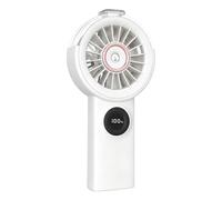 Ventilador Portátil Con Nebulizador - Silencioso Pantalla Digital Portátil Refrigeración | Ventilador Pequeño Recargable con Batería | Para Hogar Oficina Escritorio Verano Viaje Camping Playa