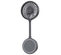 Ventilador portátil de 3 velocidades con fijación magnética y soporte de pie