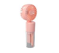 Ventilador portátil de 4 velocidades para mantenerse fresco mientras viaja o trabaja (rosa)