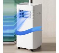 Ventilador portátil de aire acondicionado, deshumidificador de bajo consumo con funcionamiento silencioso y pantalla digital, ideal para el hogar u oficina, cubre 300 pies cuadrados.