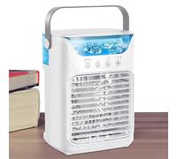 Ventilador portátil de CA | Ventiladores portátiles de pulverización de agua | Herramienta de refrigeración de nebulización de 3 velocidades para oficinas, mesita de noche, patio, dormitorio, mesa de