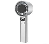 Ventilador portátil de diseño aerodinámico con características de seguridad cómoda experiencia de usuario (blanco)