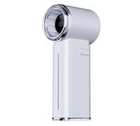 Ventilador portátil de mano con 199 niveles de velocidad y sistema de enfriamiento por vapor helado.