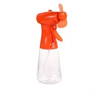 Ventilador portátil de mano con niebla de refrigeración por pulverización de agua con capacidad de 500 ml alimentado por batería para una refrigeración eficaz y brisa refrescante (naranja)