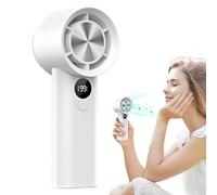 Ventilador portátil de mano, enfriador personal de carga USB, 6.2 x 2.15 pulgadas, dispositivo compacto de flujo de aire de viaje, clima cálido con 199 modos de viento para camping, pesca, picnics al