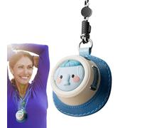 Ventilador portátil de Mano, Ventilador de Cuello Recargable, Ventilador Personal de Mano para Cuello | Ventilador de refrigeración con batería Ajustable de 3 velocidades de Viento, Lindo Sombrero