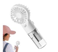 Ventilador portátil de nebulización para acampar - enfriador de pulverización de agua recargable personal, ventilador de batería silencioso | Recargable Travel Handheld Pérdida Ajuste a 4 rápido