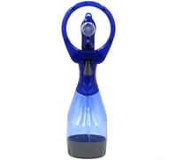 Ventilador portátil de pulverización de agua, dispositivo de enfriamiento de playa, soplador de niebla de mano silencioso para enfriar en la playa o viajes, enfriador de aire personal ligero (azul)