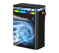 Ventilador Portátil De Rocío Dispositivo Aire Mesa con 6 Velocidades y Luz