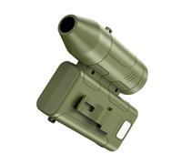 Ventilador portátil de tamaño, con luz, recargable, flujo de aire potente, 6 velocidades | Ventilador Personal Cinturón Camisa - para camping, senderismo, senderismo, escalada, caminar, actividades