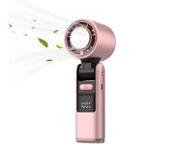 Ventilador portátil de viaje, portátil con enfriador de aire portátil y pantalla LED, de 7,2 pulgadas, 100 velocidades, refrigerador de aire plegable y pantalla LED, Rechargeable Cool Gadgets for