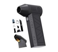 Ventilador portátil delgado y compacto alimentado por USB, con LED incorporado, para remoción de nieve de coches y control de suciedad, paquete de 1