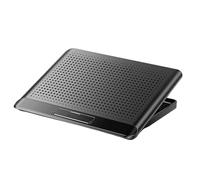 Ventilador portátil | Estación Riser Ajustable | 35x26x2.3cm Quiet Aleación de Aluminio Ordenador Portátil Soporte Con Ventilador - Configuración de estación de trabajo cómoda para teléfono Tablet