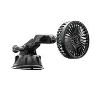 Ventilador portátil genérico para coche, ligero chupador | Ventilador portátil para coche | Quiet Cooler With Suction For Auto For Vehicle | 3-speed Adjustable Suction Cup Mounting Car Fan, con ángulo