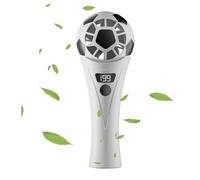 Ventilador portátil genérico - USB recargable mini enfriamiento, 5 velocidades de bajo ruido, forma de fútbol con diseño compacto, ventilador personal con larga batalla, uso en casa para acampar al