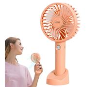 Ventilador Portátil | Golpear Portátil Del Ventilador De Mano Operando | Fans Recargables USB Portátiles | Mini De Escritorio Con Batería Recargable, De Mesa De Mano Personal De 3 Vives
