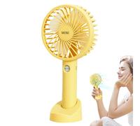 Ventilador Portátil | Golpear Portátil Del Ventilador De Mano Operando | Fans Recargables USB Portátiles | Mini De Escritorio Con Batería Recargable, De Mesa De Mano Personal De 3 Vives