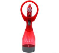 Ventilador portátil ligero con depósito de agua y entrega continua de niebla para picnic en la playa o ejercicio al aire libre (rojo)
