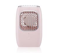 Ventilador portátil mini AURIGATE con cuello colgante, ventilador silencioso, portátil para exteriores, recargable, con cuello colgante, ventilador