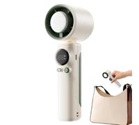 Ventilador portátil - Mini ventilador ajustable | Autonomía máxima | Ventilador de bolsillo alimentado con batería, ventilador personal plegable alimentado por medio recargable refrigeración