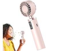 Ventilador Portátil - Pantalla Digital USB Carga 9 Velocidades | Ventilador Personal Nómada - para Camping Pesca Picnics Playa Senderismo y Actividades Exteriores