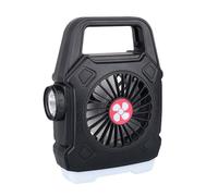 Ventilador portátil para camping, lámpara recargable portátil, luz de ventilador de camping, para furgoneta, coche, viajes, playa, hogar, camión