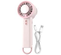 Ventilador Portátil Para Viajes, Pequeño Ventilador Portátil | Operación De 3 Pasos De Leisen Con Luz De Color Para Dormitorios, Disfrute De Un Cambio De Modo Fácil Con Opciones De Mano, Cuello Y Mesa