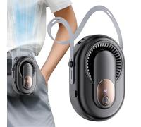 Ventilador portátil - PC 5,2 cm Mini | Ventilador de cuello colgante con pantalla LED de 5 niveles, ventilador de viaje para escritorio de camping para senderismo al aire libre USB | Dispositivo de