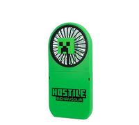 VENTILADOR PORTÁTIL PLEGABLE MINECRAFT CREEPER DE COLOR VERDE
