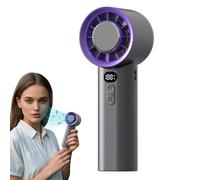 Ventilador portátil plegable, pequeño ventilador plegable portátil | Fantástico instantáneo silencioso de una mano personal tranquila | Cómodos de viaje de flujo de aire multi-velocidad fuertes para