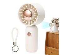 Ventilador portátil: PVC, ventilador de bolsillo, recargable mediante USB | Fantásticos gadgets de 3 velocidades, para interiores y exteriores, viajes, dormitorio, playa, camping, senderismo, picnics