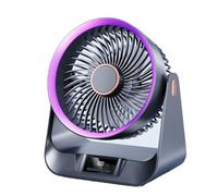 Ventilador portátil recargable de 10000 mAh, funciona con pilas, ventilador USB de 5 velocidades para escritorio de oficina, viajes, camping