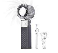 Ventilador portátil recargable - Mini ventiladores portátiles | Enfriador personal compacto | Dispositivo de refrigeración por aire con bolsillo de batería para viajes al aire libre, camping, oficina