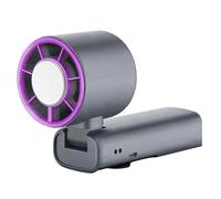 Ventilador portátil recargable, pantalla digital silenciosa, ventilador de mano pequeño de refrigeración de escritorio, para exteriores, hogar, oficina, verano, viajes, vacaciones, camping, picnic