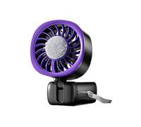 Ventilador portátil recargable - Pantalla LED, potente, plegable, recargable, enfriador portátil - Mini ventilador, para exteriores, viajes, camping, verano, playa, escritorio, oficina,