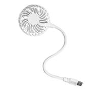 Ventilador portátil, recargable Quiet Personal Desk Fan, Bendable Device Cooler, Compact Cooling Tool for Tent Car Offices Camping Bedroom Beach Dorm Outdoor Travel Study Workstation Environments