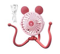 Ventilador portátil recargable - Soplador silencioso eléctrico resistente | Compacto 15 cm x 12 cm ventilador de tema pulpo, dispositivo de refrigeración portátil para pasear por cochecitos