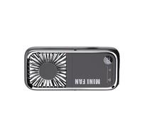 Ventilador portátil recargable USB C silencioso de mano pequeño con ajuste de 5 velocidades para viajes, oficina, hogar, regalo de cumpleaños, ventilador portátil con hielo