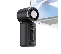 Ventilador Portátil - Rotación 180° Carga USB | Ventilador Personal Para Maquillaje Viaje | Regalo Mujer Actividades Al Aire , 5 Velocidades Silencioso, 3000mAh, 3-6H Batería, ABS, 3.94 Pulgadas,