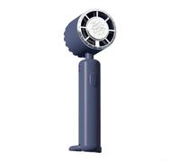 Ventilador portátil silencioso recargable por USB con flujo de aire ajustable, diseño compacto de mano adecuado para escritorio, hogar, oficina y uso de viaje (azul tibet)