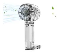 Ventilador portátil, ventilador de enfriamiento portátil,Aire acondicionado de turbina semiconductora de compresa de hielo transparente - 3 Parámetros de velocidad creativos pequeños electrodomésticos