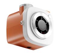 Ventilador portátil - Ventilador de flujo de aire personal de alta velocidad de 3 velocidades, mini ventilador de mano innovador en forma de cámara, ventilador de viaje portátil recargable por USB-