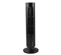 Ventilador portátil, ventilador de torre, soporte de torre oscilante sin aspas para dormitorios, salas de estar, cocina, 2 velocidades, 13 pulgadas (negro), refrigeradores de habitación para dormitor