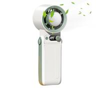 Ventilador portátil | Ventilador personal recargable de 6000 mAh - 199 velocidades plegable ligero acondicionador enfriador para coche, oficina, camping, dormitorio, viajes, playa al aire libre