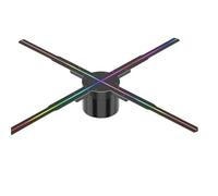 Ventilador proyector de hologramas 3D con WiFi, Pantalla publicitaria, luz LED Logotipo, Letrero holográfico, lámpara Tridimensional(50cm)
