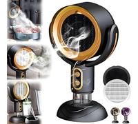 Ventilador Puff Chill for fumar, Highfan for fumadores en interiores, purificador de humo Akafinds, ventilador purificador de humo Highfan, ventilador de escape portátil for encimera de cocina(Gold,Re