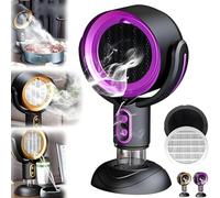 Ventilador Puff Chill for fumar, Highfan for fumadores en interiores, purificador de humo Akafinds, ventilador purificador de humo Highfan, ventilador de escape portátil for encimera de cocina(Purple,