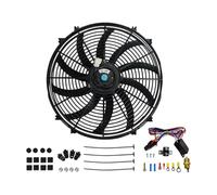 Ventilador Radiador Coche Ventilador Delgado Universal De 16" Push-pull Fácil De Instalar Accesorios De Coche De Alta Resistencia Conjunto De Ventilador De Refrigeración De Radiador De Motor