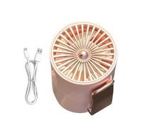 Ventilador recargable, ajuste de 3 velocidades, clip de cintura portátil, soplador manos libres para mujeres, hombres, estudiantes, viajeros, jardineros, visitantes, excursionistas, camping, picnic