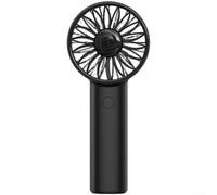 Ventilador recargable por USB, ventilador de mano recargable por USB, 1200 mAh, motor silencioso sin escobillas, 4 ajustes de velocidad, enfriador de escritorio portátil mini personal para viajes